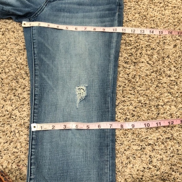 Kut From The Kloth Katy Boyfriend Straight Leg Jeans Size 6 Blue Distressed - Picture 9 of 11